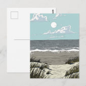 Carte Postale Emplacement de plage estivale (Devant / Derrière)
