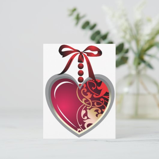 Carte Postale Emplacement du coeur (Debout devant)