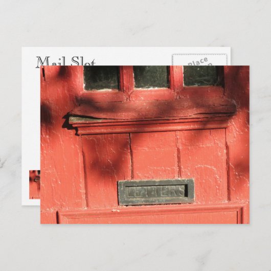 Carte Postale Emplacement du courrier (Devant / Derrière)