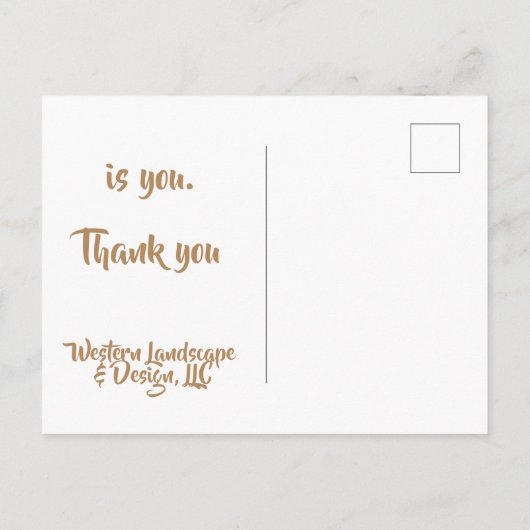 Carte Postale Employé Client Clientèle Merci Application de Reme (Dos)