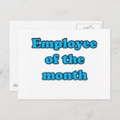 Carte Postale employé du mois (Devant / Derrière)