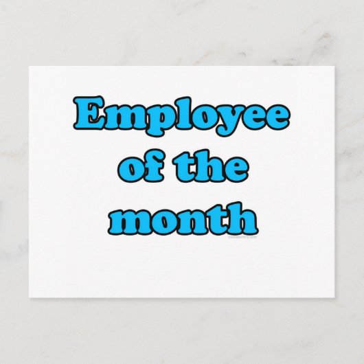 Carte Postale employé du mois (Devant)