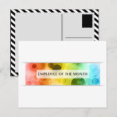 Carte Postale employé du mois (bokeh) (Devant / Derrière)