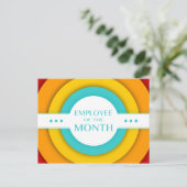 Carte Postale employé du mois (rétro) (Debout devant)