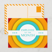 Carte Postale employé du mois (rétro) (Devant / Derrière)