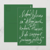 Carte Postale Empoisonner poliment (Devant / Derrière)