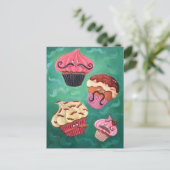 Carte Postale Emporium Magique de Cupcakes Moustachés Volant (Debout devant)