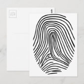 Carte Postale Empreinte (Devant / Derrière)