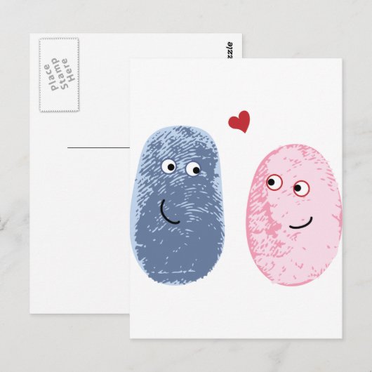 Carte Postale Empreinte (Devant / Derrière)