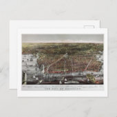 Carte Postale Empreinte Currier et Ives de Brooklyn, 1886 (Devant / Derrière)