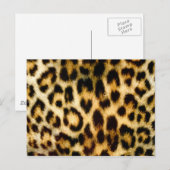 Carte Postale Empreinte de léopard (Devant / Derrière)