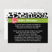 Carte Postale Empreinte de léopard à la mode de Merci drôle de (Devant / Derrière)