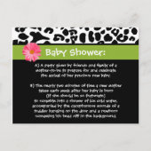 Carte Postale Empreinte de léopard à la mode de Merci drôle de (Devant)