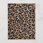 Carte Postale empreinte de léopard cheetah (Devant)