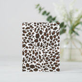 Carte Postale Empreinte de léopard de neige (Debout devant)