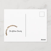 Carte Postale Empreinte de léopard Père Noël Joy (Dos)