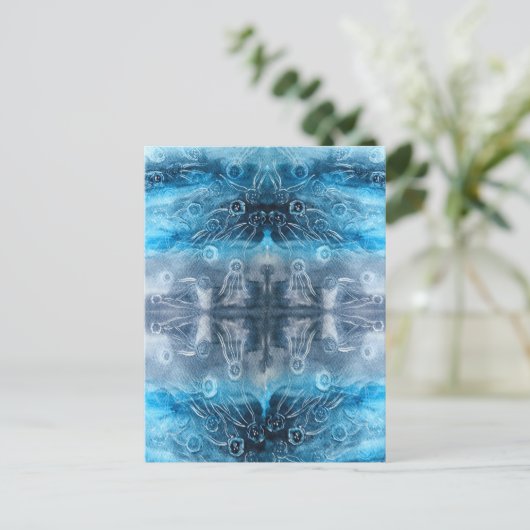 Carte Postale Empreinte de lune de méduse (Debout devant)