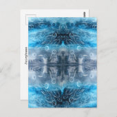 Carte Postale Empreinte de lune de méduse (Devant / Derrière)