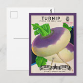 Carte Postale Empreinte de paquets de graines des années 1950 (Devant / Derrière)