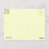 Carte postale Empreinte de patte (Dos)