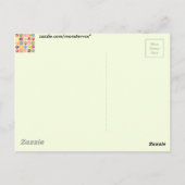Carte postale Empreinte de patte (Dos)