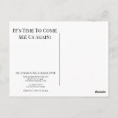 Carte Postale Empreinte de patte (Dos)