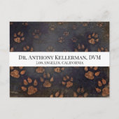 Carte Postale Empreinte de patte (Devant)