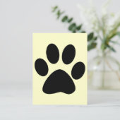 Carte Postale Empreinte de patte de chat (Debout devant)