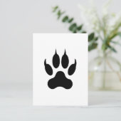 Carte Postale Empreinte de patte de tigre (Debout devant)