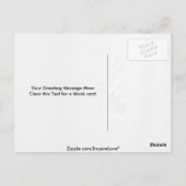 Carte Postale Empreinte de plume de chouette dans la neige (Dos)