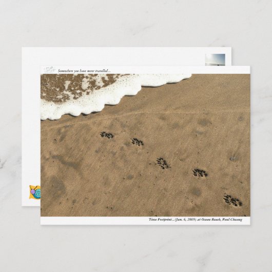 Carte Postale Empreinte du temps... (Devant / Derrière)