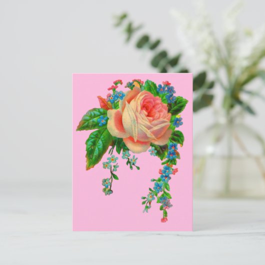 Carte Postale Empreinte florale victorienne (Debout devant)