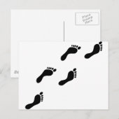 Carte Postale empreinte noire (Devant / Derrière)