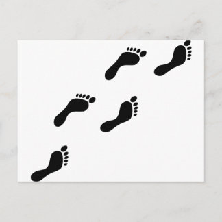 Carte Postale empreinte noire