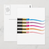 Carte Postale empreinte rouge (Devant / Derrière)