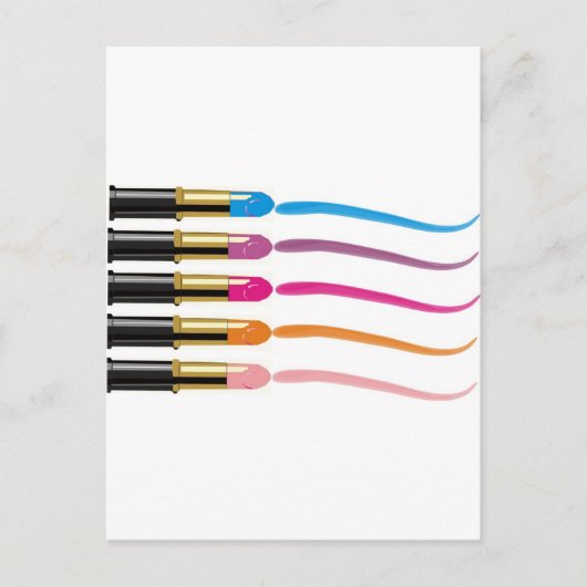 Carte Postale empreinte rouge (Devant)