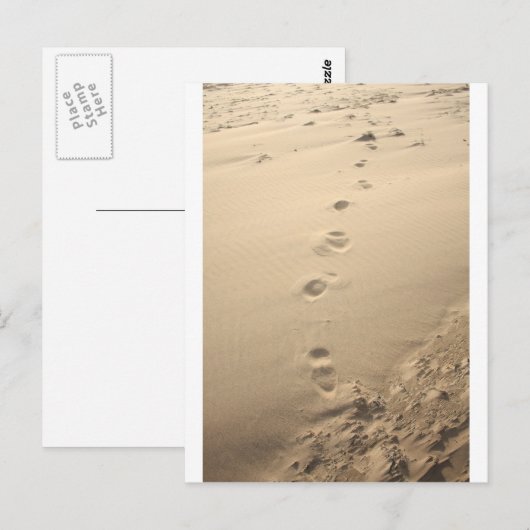 Carte Postale Empreintes (Devant / Derrière)