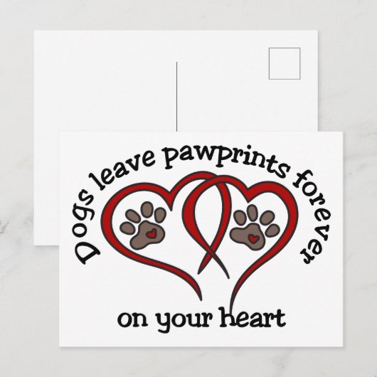 Carte Postale Empreintes (Devant / Derrière)