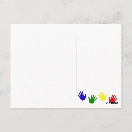 Carte Postale empreintes (Dos)