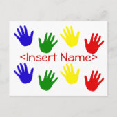 Carte Postale empreintes (Devant)