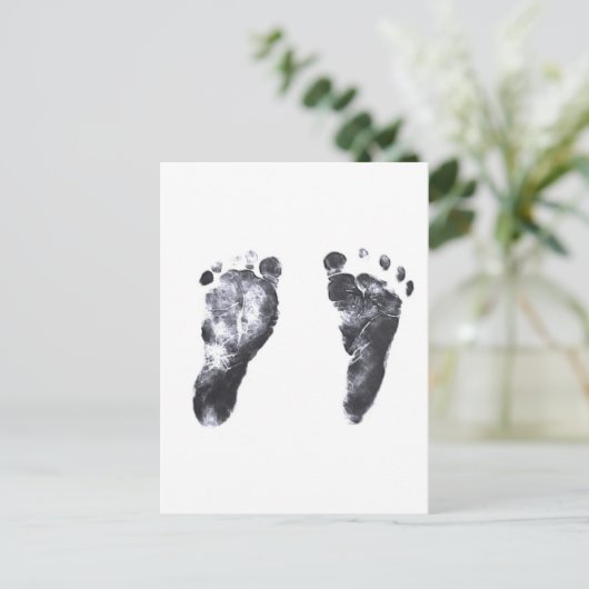 Carte Postale Empreintes bébé (Debout devant)