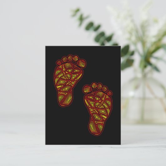 Carte Postale Empreintes bébé (Debout devant)