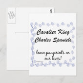 Carte Postale Empreintes Cavalier (Devant / Derrière)