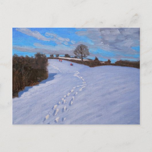 Carte Postale Empreintes dans la neige 2009 (Devant)