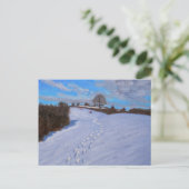 Carte Postale Empreintes dans la neige 2009 (Debout devant)