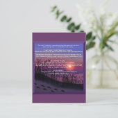 Carte Postale Empreintes dans le sable (Debout devant)