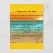 Carte Postale Empreintes dans le sable (Devant)