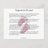 Carte Postale Empreintes Dans Le Sable (Devant)