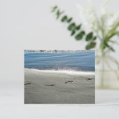 Carte Postale Empreintes Dans Le Sable (Debout devant)