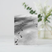 Carte Postale Empreintes de neige (Debout devant)